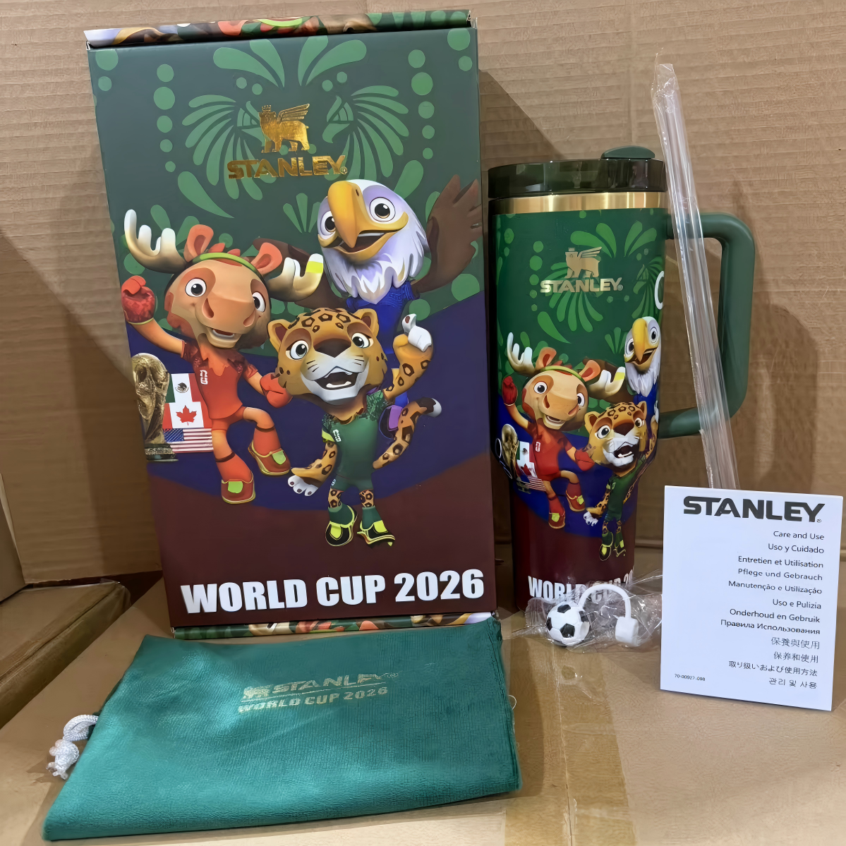 🔥2026 World Cup Tumbler Gift Box 40OZ Include Straw and Topper🎁