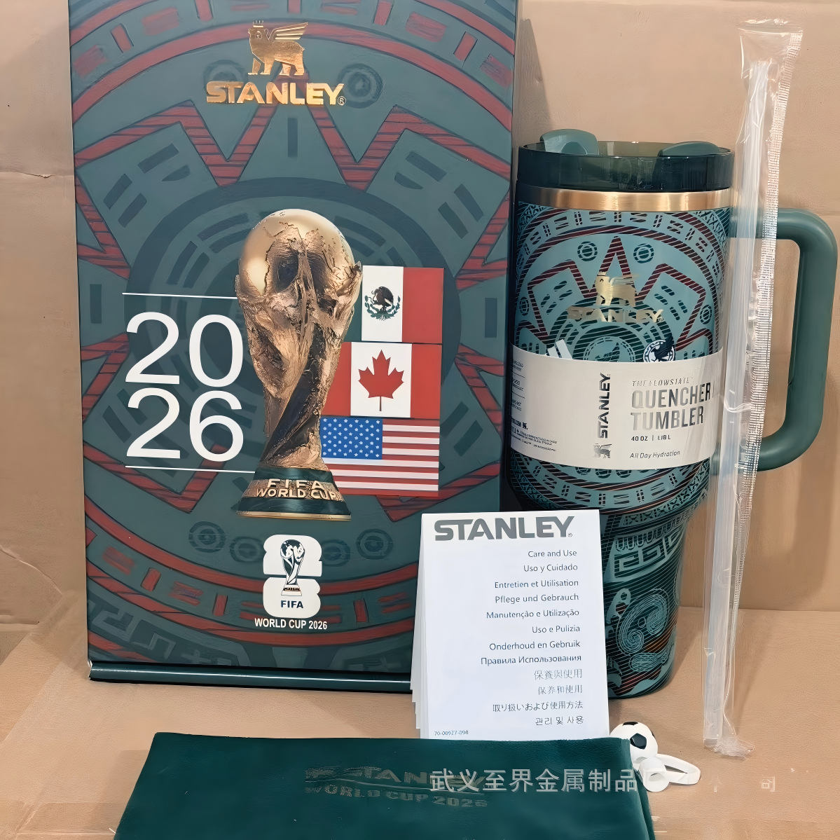 🔥2026 World Cup Tumbler Gift Box 40OZ Include Straw and Topper🎁
