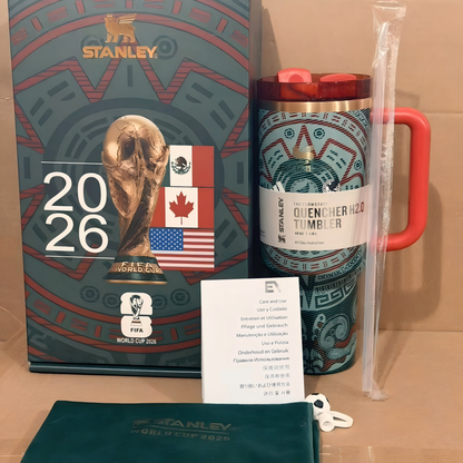 🔥2026 World Cup Tumbler Gift Box 40OZ Include Straw and Topper🎁