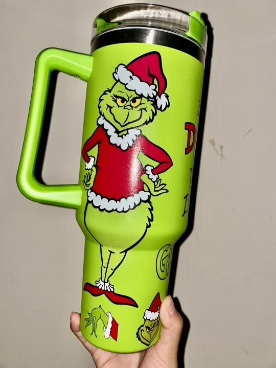 🔥Grinch  Insulated Tumbler 40OZ ✈️Free Shippment