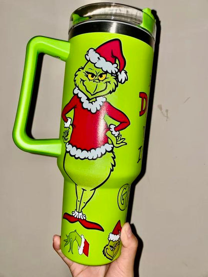 🔥Grinch  Insulated Tumbler 40OZ ✈️Free Shippment